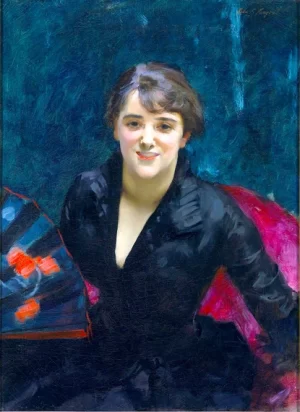 The Lady In Black (Madame Errázuriz) 1882 by John Singer Sargent
