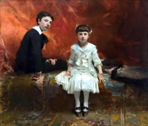 Portrait of Édouard and Marie-Louise Pailleron 1881 by John Singer Sargent Portrait of Édouard and Marie-Louise Pailleron 1881 by John Singer Sargent