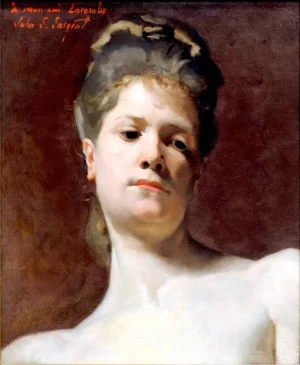 Blonde Model 1877 by John Singer Sargent Blonde Model 1877 by John Singer Sargent