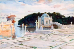 The Basin, Vizcaya 1917 by John Singer Sargent