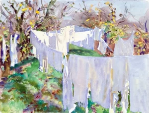 La Biancheria 1910 by John Singer Sargent