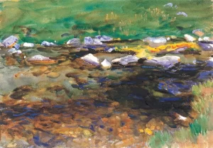 Brook and Meadow 1907 by John Singer Sargent