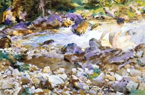 Mountain Stream by John Singer Sargent