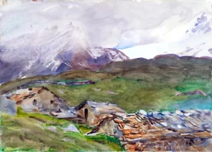 Simplon Pass-Fresh Snow 1909 by John Singer Sargent