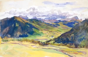 Open Valley, Dolomites 1913 by John Singer Sargent