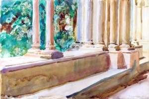 Tarragona Terrace and Garden 1908 by John Singer Sargent