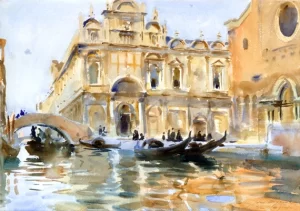 Rio Dei Mendicanti, Venice 1909 by John Singer Sargent