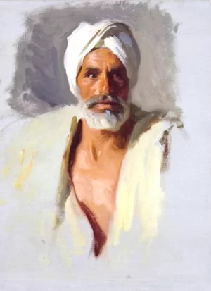 Head of an arab 1891 by John Singer Sargent