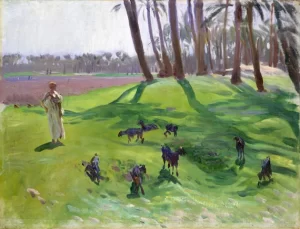 Landscape With Goatherd 1890-91 by John Singer Sargent