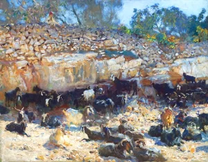 Syrian Goats 1905 by John Singer Sargent