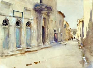 A Street In Spain 1880 by John Singer Sargent