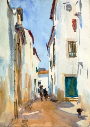 A Street Scene, Spain by John Singer Sargent