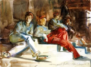 Group of Spanish Convalescent Soldiers by John Singer Sargent Group of Spanish Convalescent Soldiers by John Singer Sargent