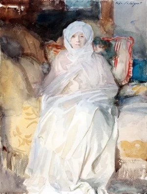 Mrs. Gardner In White, 1922 by John Singer Sargent Mrs. Gardner In White, 1922 by John Singer Sargent