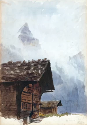 Chalets, Mürren, Recto by John Singer Sargent Chalets, Mürren, Recto by John Singer Sargent