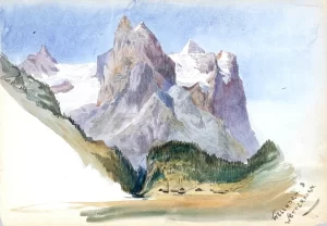 Matterhorn From Zmutt Glacier, Zermatt 1870 by John Singer Sargent Matterhorn From Zmutt Glacier, Zermatt 1870 by John Singer Sargent