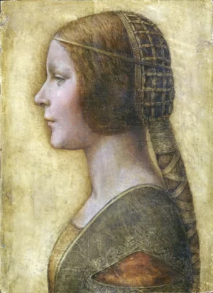 Profile of a Young Fiancee by Leonardo Da Vinci Profile of a Young Fiancee by Leonardo Da Vinci