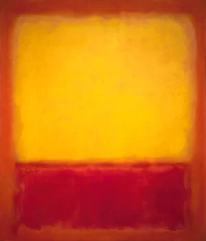 Yellow Over Purple, 1956 by Mark Rothko (Inspired by)