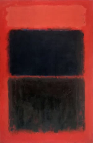Light Red Over Black 1957 by Mark Rothko (Inspired by)