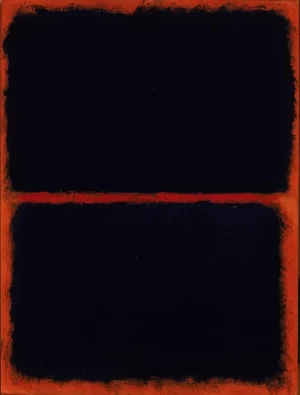 Untitled (Black On Red), 1968 by Mark Rothko (Inspired by)