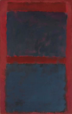 Untitled (Black On Maroon) by Mark Rothko (Inspired by)