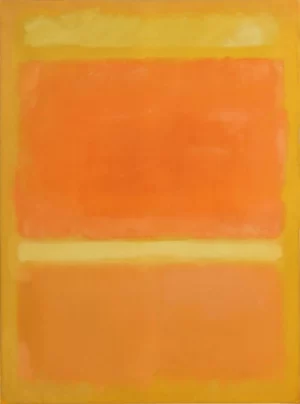 Untitled (Yellow, Orange, Yellow, Light Orange) by Mark Rothko (Inspired by)