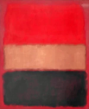 No. 46 (Black, Ochre, Red Over Red), 1957 by Mark Rothko (Inspired by)