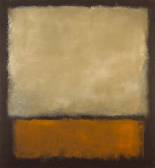 No.7 (Dark Brown, Gray, Orange), 1963 by Mark Rothko (Inspired by), oil painting reproduction on canvas No.7 (Dark Brown, Gray, Orange), 1963 by Mark Rothko (Inspired by)