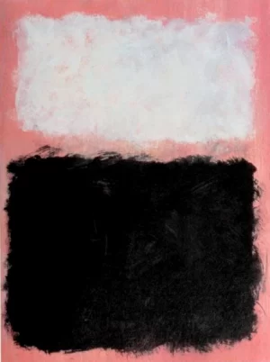 The Black And The White, 1956 by Mark Rothko (Inspired by)