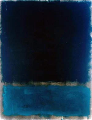 Untitled (Navy And Black), 1969 by Mark Rothko (Inspired by)