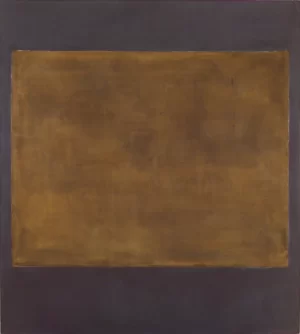 Untitled (Plum And Dark Brown) by Mark Rothko (Inspired by)