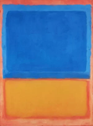 Untitled (Red, Blue, Orange) by Mark Rothko (Inspired by)