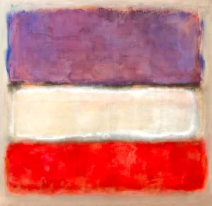 Untitled (Purple, White, And Red) by Mark Rothko (Inspired by)