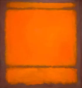 No. 210-No. 211 (Orange) by Mark Rothko (Inspired by)