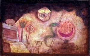 Die Schlange Auf Der Leiter by Paul Klee