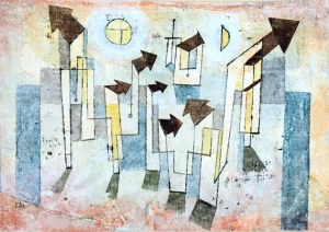 E Mural From The Temple Of Longing ↖Thither↗ by Paul Klee
