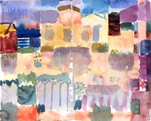 Garden In St. Germain, The European Quarter Near Tunis by Paul Klee