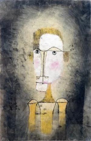 Portrait Of A Yellow Man by Paul Klee