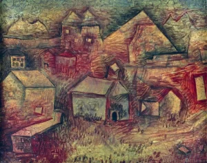 Settlement By The Quarry by Paul Klee