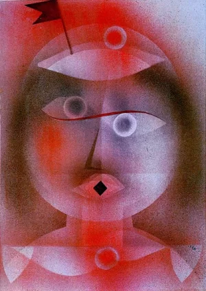 The Mask With The Little Flag by Paul Klee