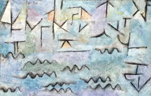 The Rhine At Duisburg by Paul Klee