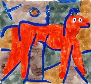 Wild Animal At Bay by Paul Klee