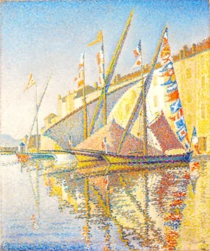 Tartans With Flags. Opus 240. 1893 by Paul Signac