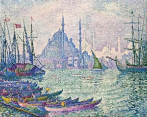 La Corne D'or, Les Minarets by Paul Signac La Corne D'or, Les Minarets by Paul Signac