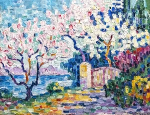 Almond Trees In Bloom by Paul Signac Almond Trees In Bloom by Paul Signac