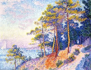Le Sentier De La Douane, Saint-Tropez by Paul Signac Le Sentier De La Douane, Saint-Tropez by Paul Signac