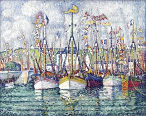 Blessing Of The Tuna Fleet At Groix by Paul Signac Blessing Of The Tuna Fleet At Groix by Paul Signac