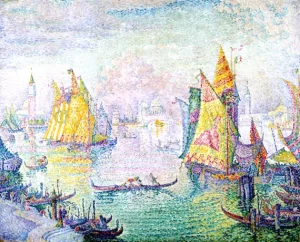 The Lagoon Of Saint Mark, Venice by Paul Signac The Lagoon Of Saint Mark, Venice by Paul Signac
