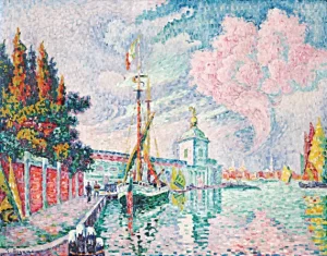 La Dogana, Venise by Paul Signac La Dogana, Venise by Paul Signac