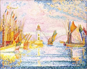 Lighthouse At Groix by Paul Signac Lighthouse At Groix by Paul Signac